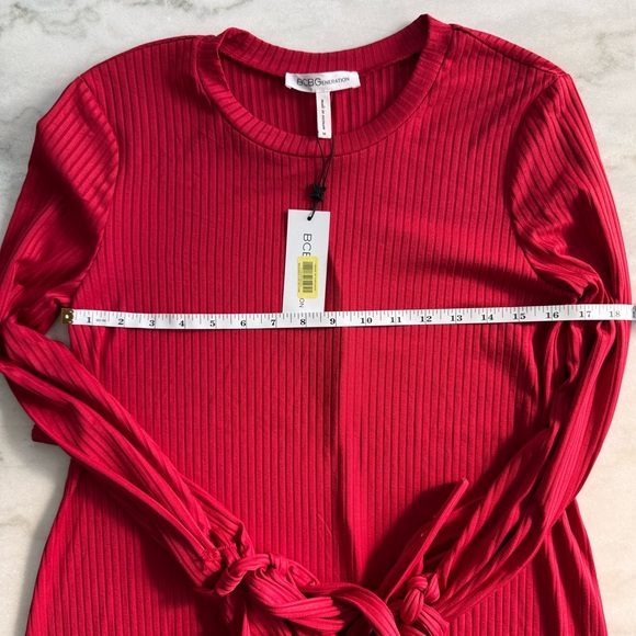 BCBGeneration Women’s Wrist tie Aline Dress Knit Red Size M - Picture 6 of 11